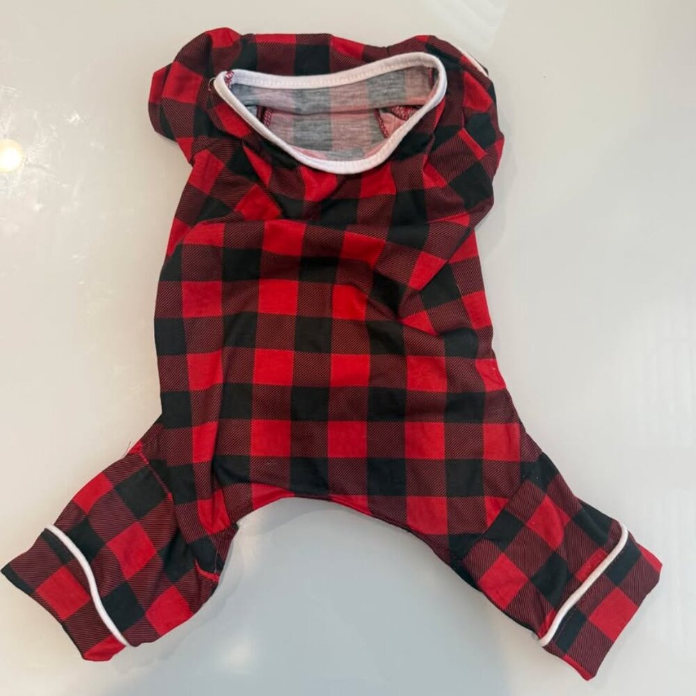 Red & Black Doggie Pullover (Medium)